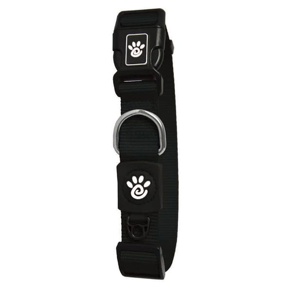 Coleira Cães Nylon Signature Doco Preta G
