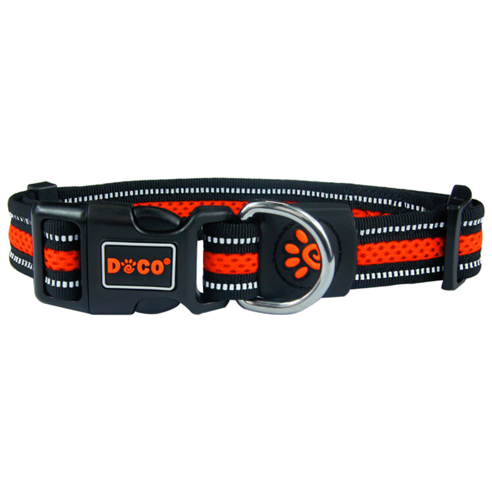 Coleira Cães Athletic Air Doco Laranja