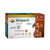 Antipulgas Simparic 5 a 10kg Cães 20mg 1 comprimido