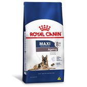 ração royal canin maxi ageing 8+ cães idosos 15kg lado