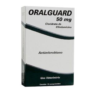 Oralguard 50mg Antibiótico para Cães e Gatos - 14 comprimidos