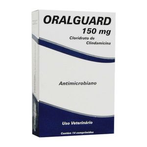 Oralguard 150mg antibiótico para saúde bucal de cães - 14 comprimidos