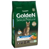 Ração Golden Seleção Natural Gatos Castrados Frango com Abóbora e Alecrim