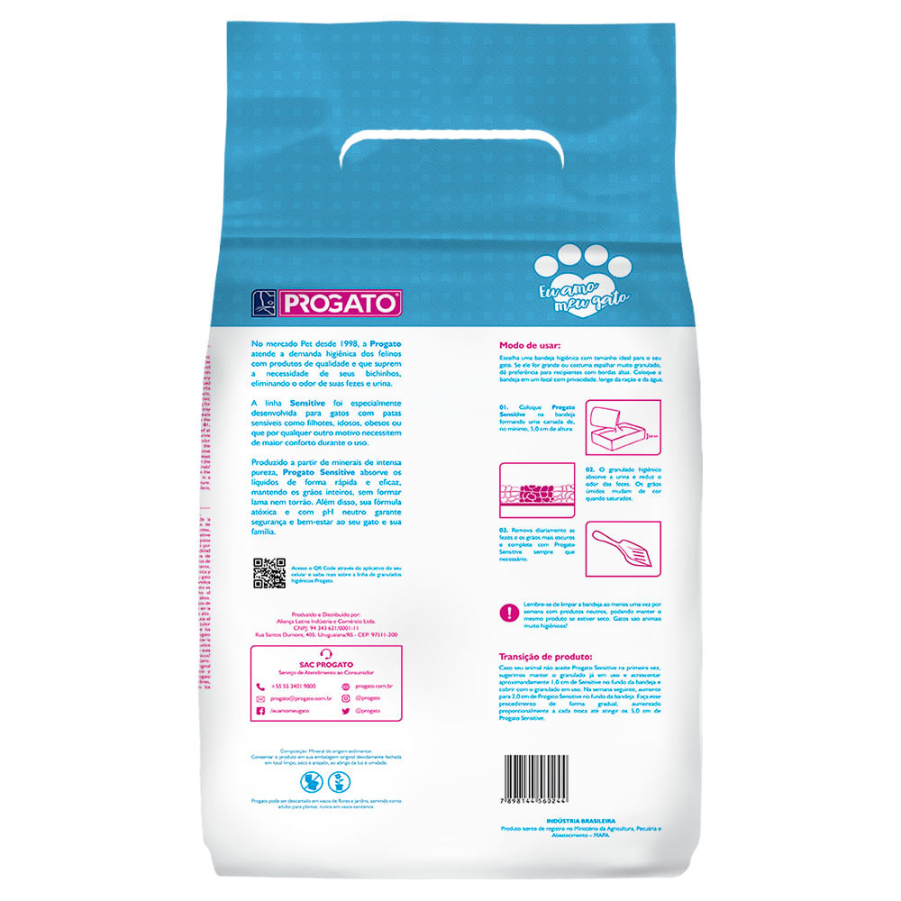 Granulado Higiênico ProGato Sensitive