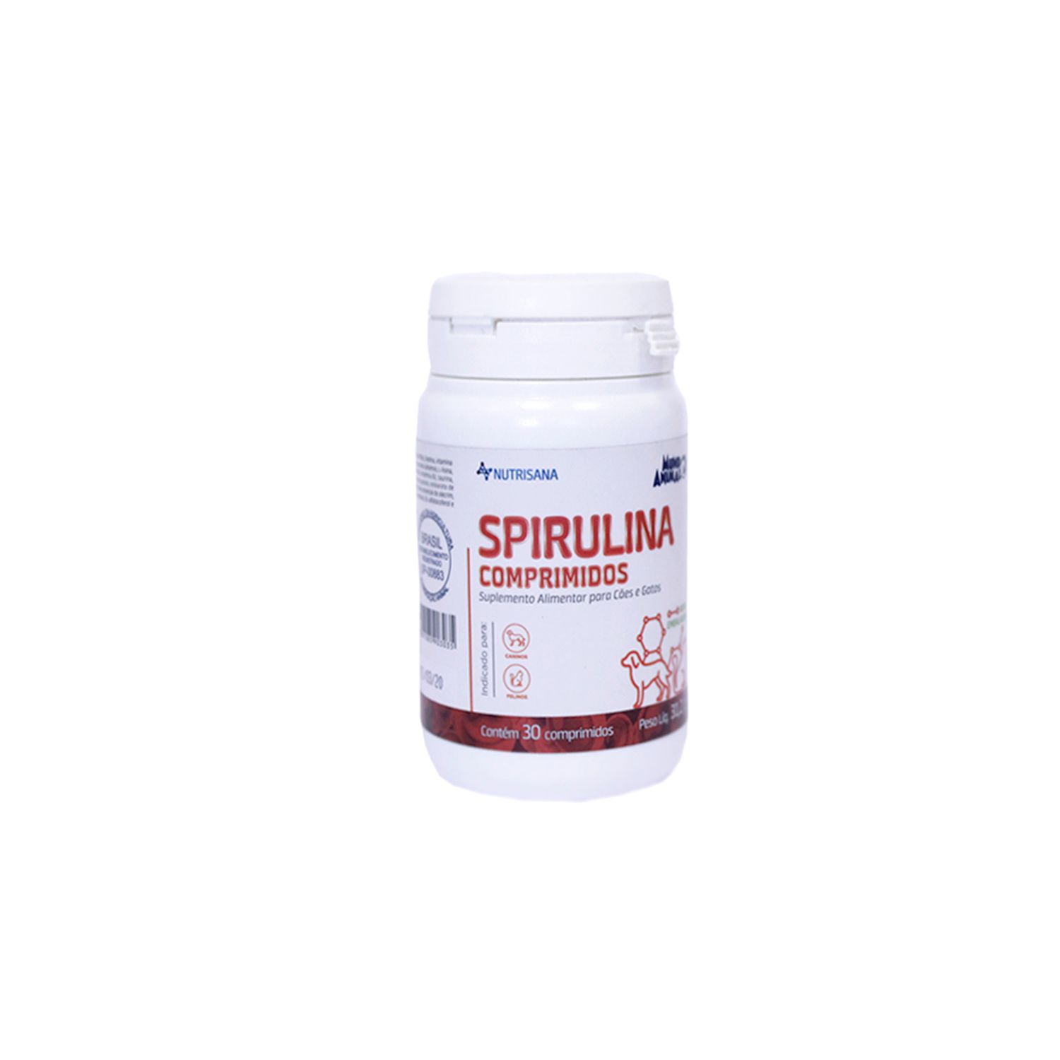 Suplemento Alimentar Spirulina Nutrisana