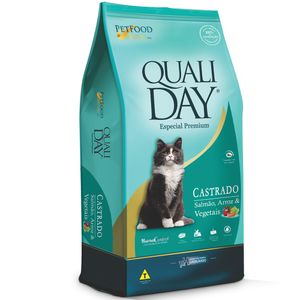 Ração Qualiday Gatos Adultos Castrados Salmão