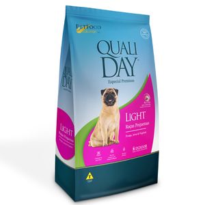 Ração Qualiday Cães Adultos Light Raças Pequenas Frango e Vegetais Menor preço em Ração Qualiday Cães Adultos Light Raças Pequenas Frango e Vegetais