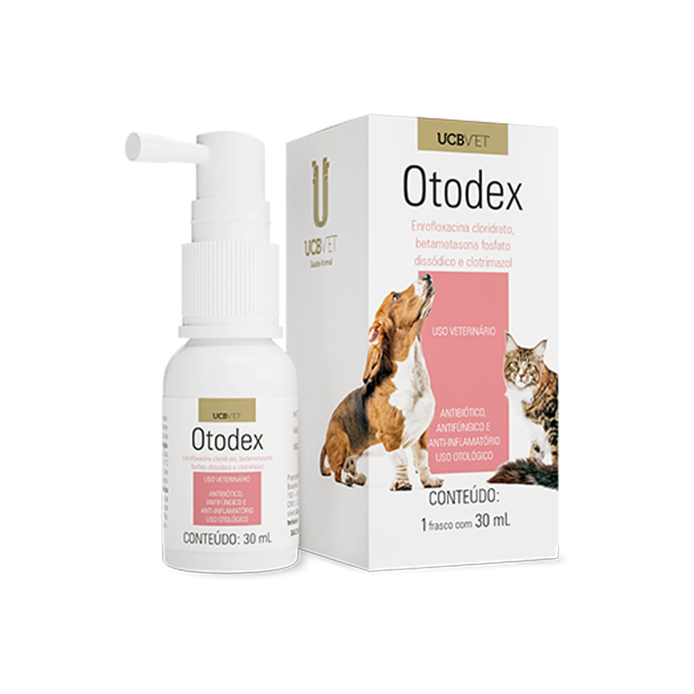 Antibiótico Otodex UCB Vet para Cães e Gatos