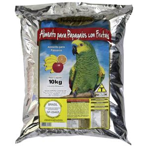 Alimento para Papagaios Nutripássaros com Frutas
