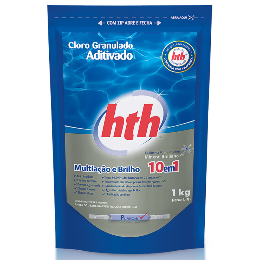 cloro granulado aditivado hth cobasi