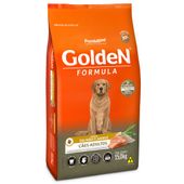 ração golden fórmula cães adultos salmão e arroz 15 kg lado