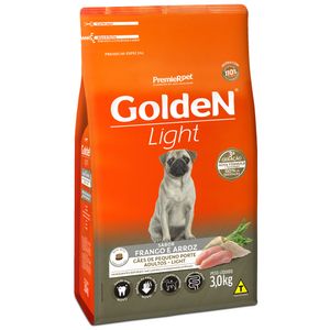 Ração Golden Fórmula Light para Cães Adultos Porte Pequeno Frango e Arroz