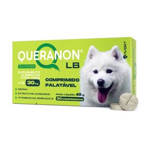 Suplemento Queranon LB para Cães Até 30 kg - 30 comprimidos
