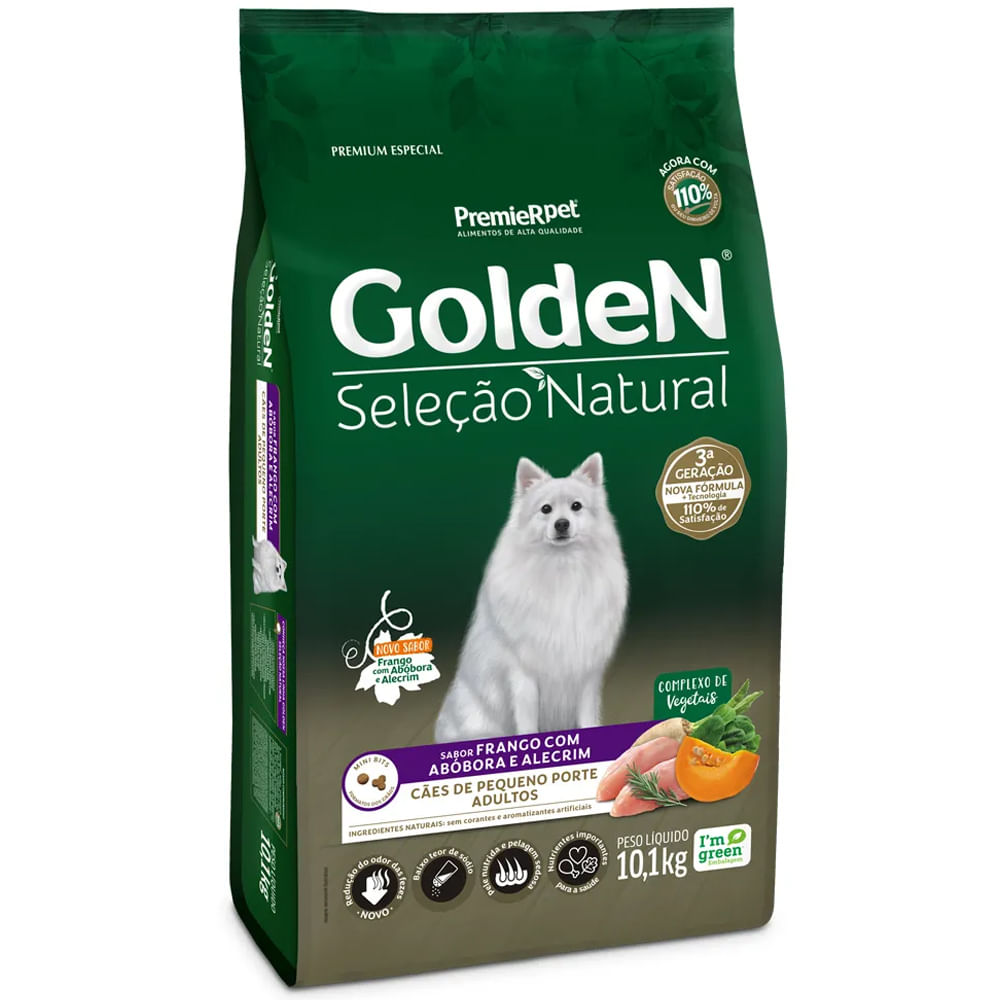 Ração Golden Seleção Natural para Cães Adultos Raças Pequenas