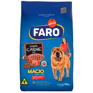 Ração Faro Macio Cães Adultos/Filhotes Carne 900g Menor preço em Ração Faro Macio Cães Adultos/Filhotes Carne 900g