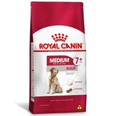 ração royal canin medium adult 7+  cães adultos lado
