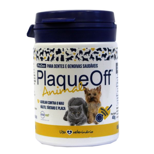 Plaque Off Animal Cães e Gatos Inovet 40 g