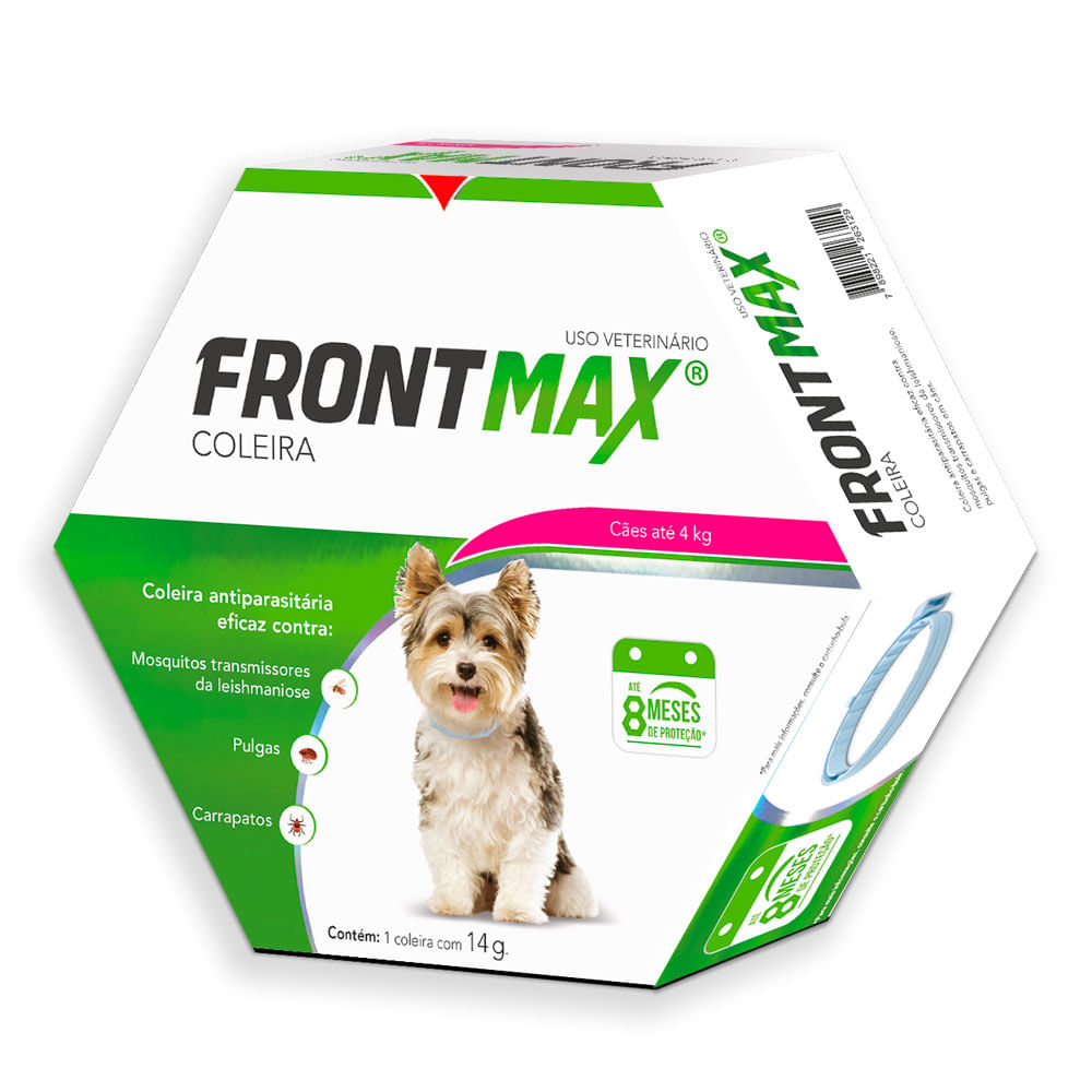 Coleira Antipulgas e Carrapatos Vetoquinol Frontmax Cães até de 4 kg
