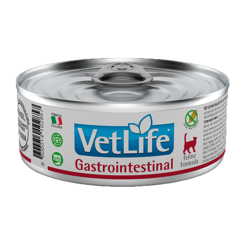 Ração Úmida Para Gato Gastrointestinal Vet Life