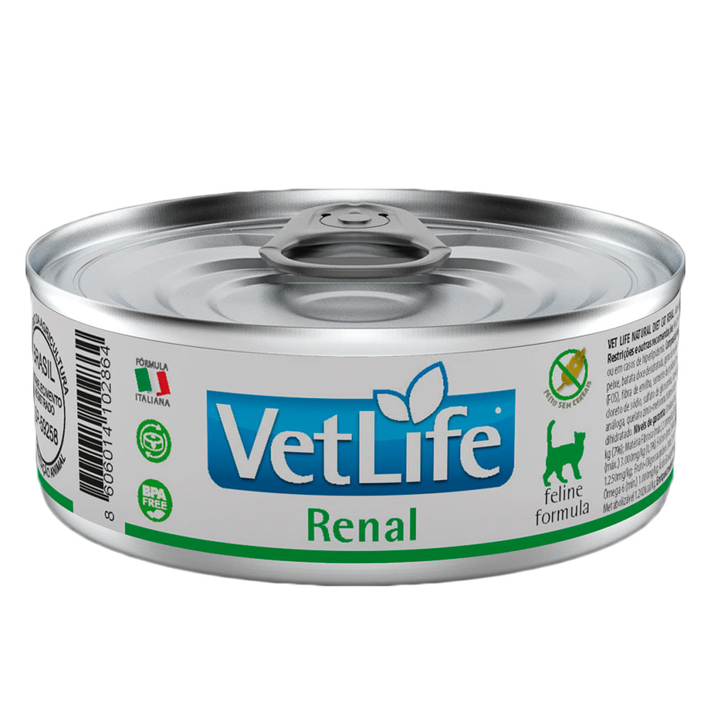 Ração Úmida Para Gato Renal Vet Life