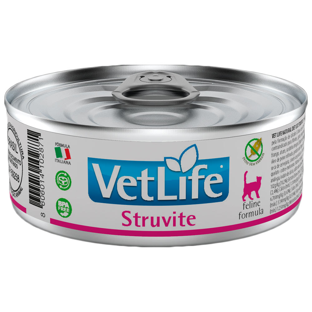 Ração Úmida Para Gato Cálculos Urinários Vet Life