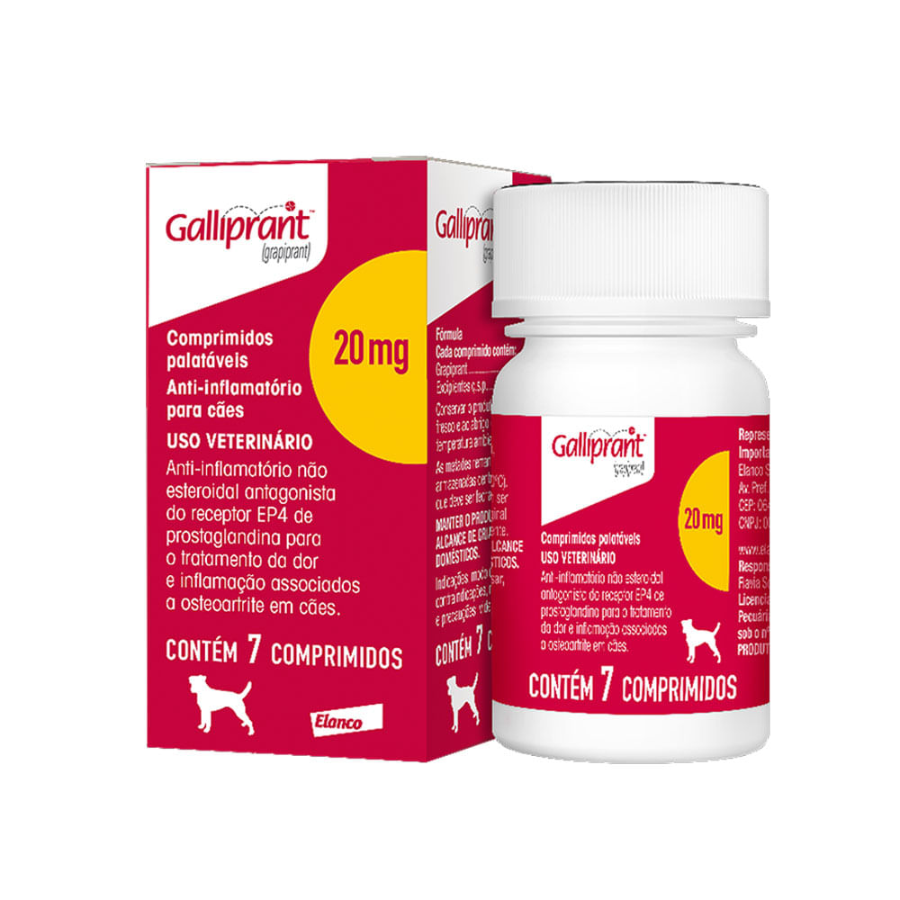 Galliprant 20mg  Anti-inflamatório para Cachorro