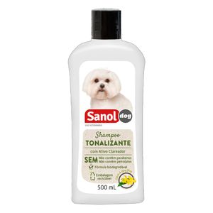 Shampoo Tonalizante Pelos Claros Sanol - 500 ml