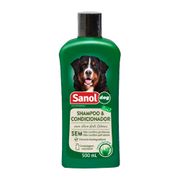 Shampoo e Condicionador 2 em 1 para Cães Sanol