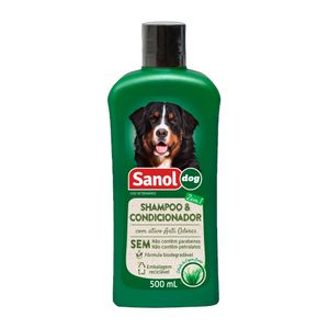 Shampoo e Condicionador 2 em 1 para Cães Sanol - 500ml