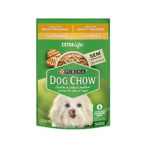 Ração Úmida Dog Chow Cães Adultos Mini e Pequenos Frango - 100 g