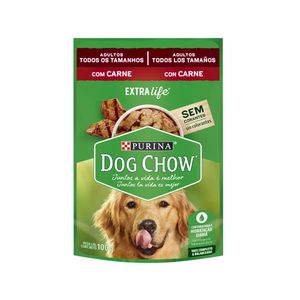 Ração Úmida Dog Chow Cães Adultos Carne - 100 g