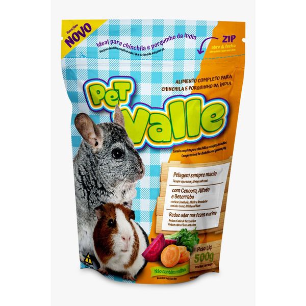Ração Chinchila Pet Valle Zootekna 500g