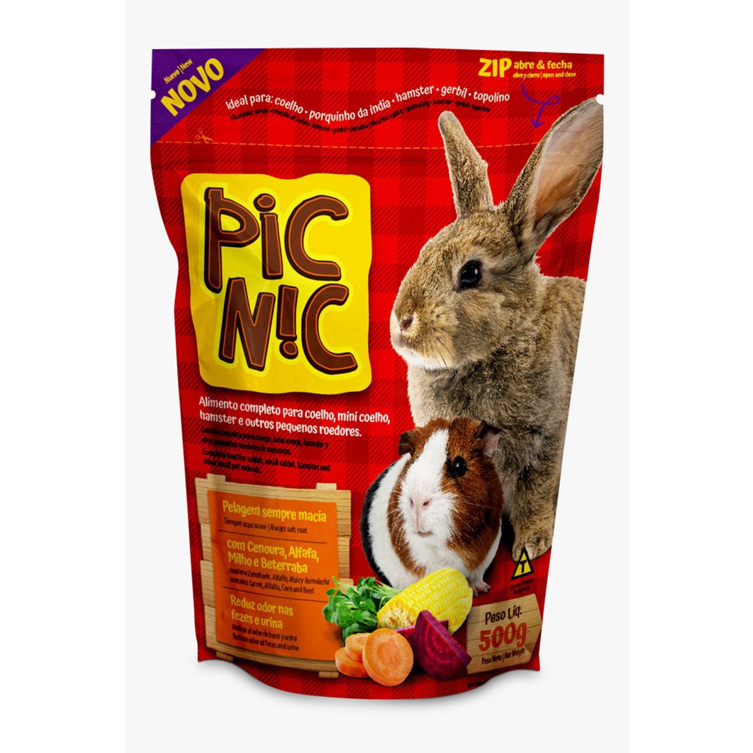 Ração Hamster Pic Nic Zootekna 500 gramas