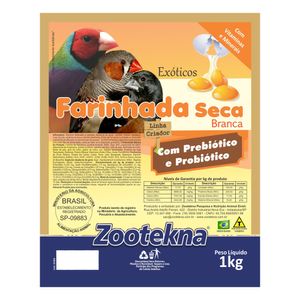 Farinhada Seca Premium Branca FSO-50 Zootekna - 1kg