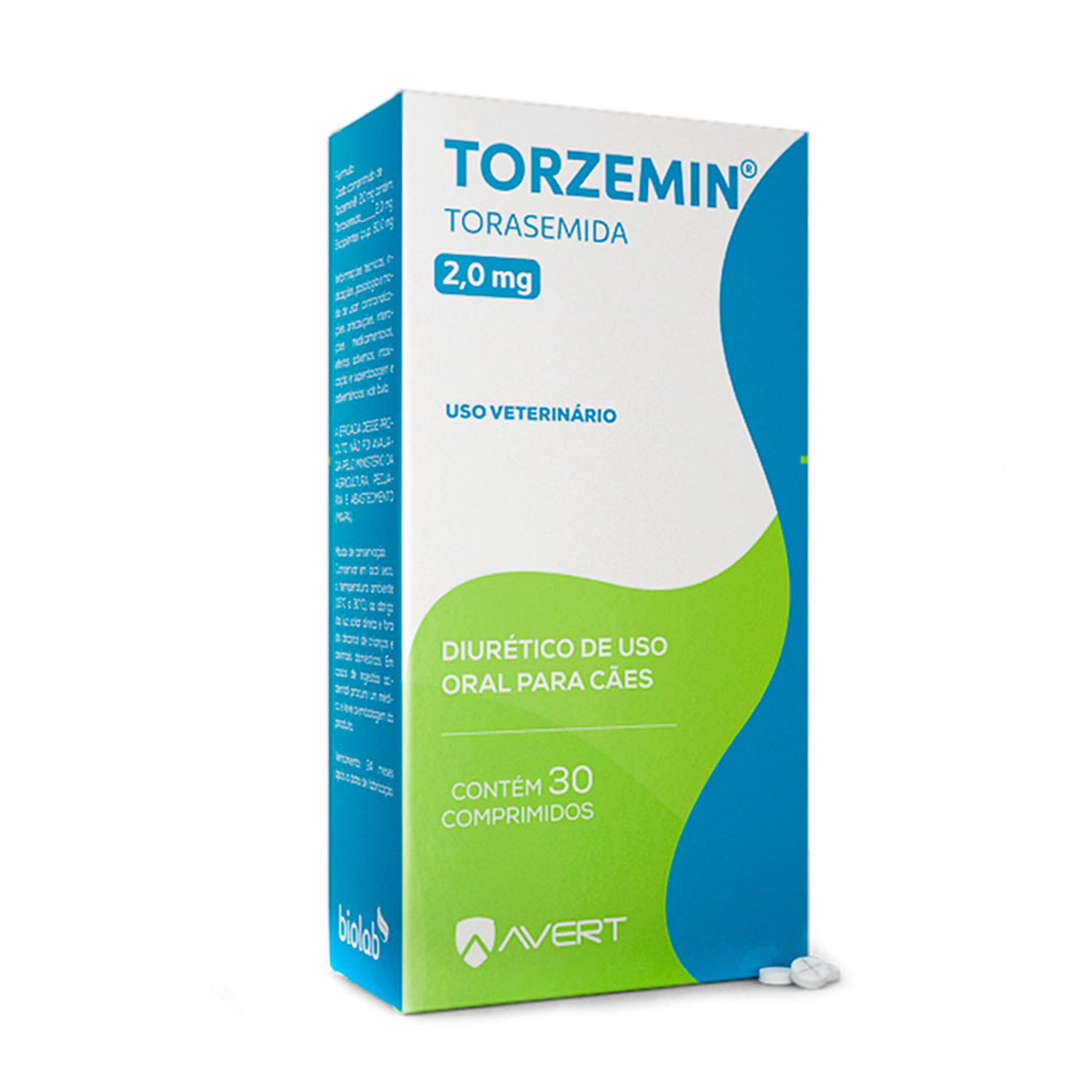 Torzemin 2mg Diurético para Cães
