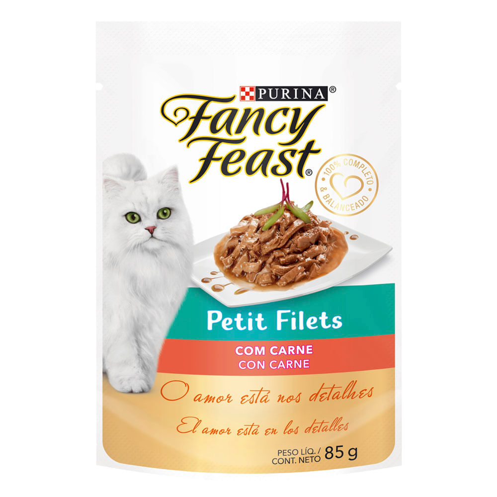 Ração Úmida Fancy Feast Petit Filet Carne