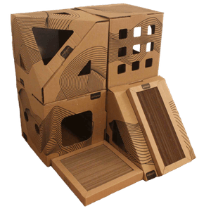 Brinquedo Casa Toca De Papelão para Gatos Kit 5 Mobypet Menor preço em Brinquedo Casa Toca De Papelão para Gatos Kit 5 Mobypet