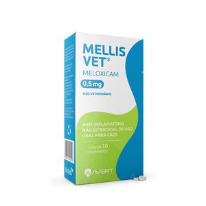 Mellis Vet 0,5mg Anti-inflamatório para Cães - 10 comprimidos