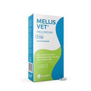 Mellis Vet 3mg Anti-inflamatório para Cães - 10 comprimidos