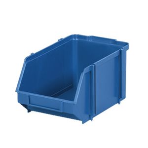 Caixa Bin Organizadora Gaveteiro com Trava Azul Menor preço em Caixa Bin Organizadora Gaveteiro com Trava Azul