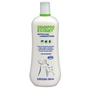 Shampoo Ecovet Antipulgas e Carrapaticida 500ml