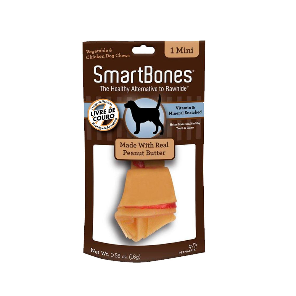 Ossinho para Cães Smartbones Peanut Butter Mini