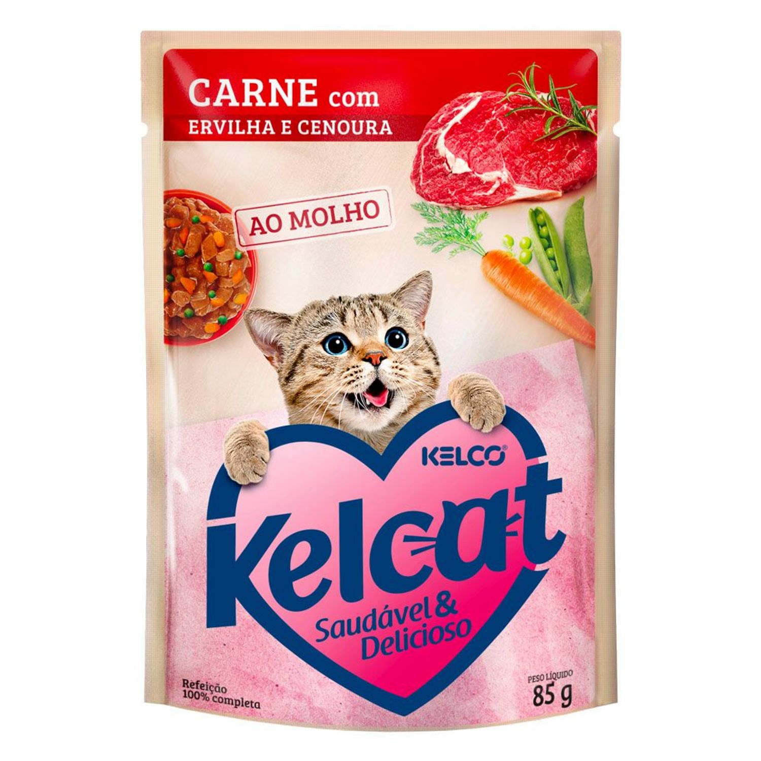 Alimento-Umido-Kelcat-Carne-Ervilha-e-Cenoura-Embalagem