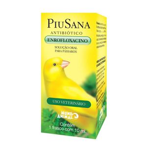 Piusana Antibiótico Enrofloxacino Mundo Animal - 10 ml