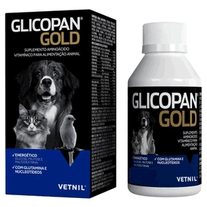 Suplemento Vitamínico Glicopan Gold Vetnil Menor preço em Suplemento Vitamínico Glicopan Gold Vetnil