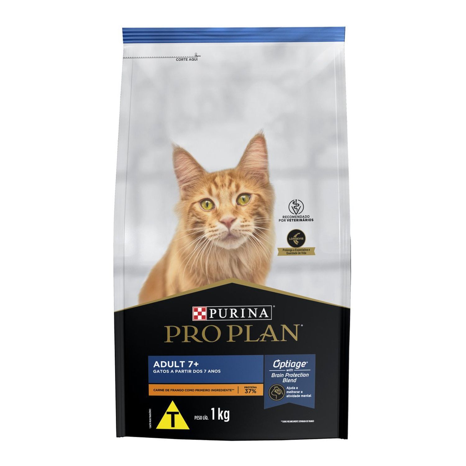 Ração Pro Plan Gatos Adultos 7+ Frango