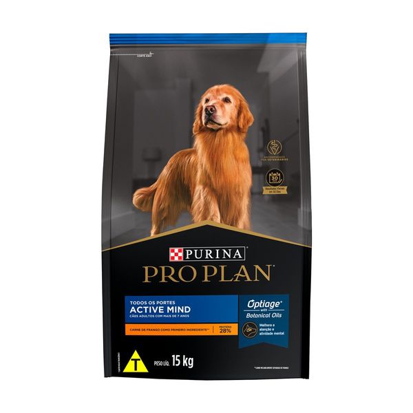 Ração Pro Plan Cães Adultos 7+ Optiage 15 kg