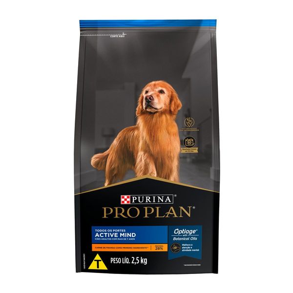 Ração Pro Plan Cães Adultos 7+ Optiage 2,5 kg