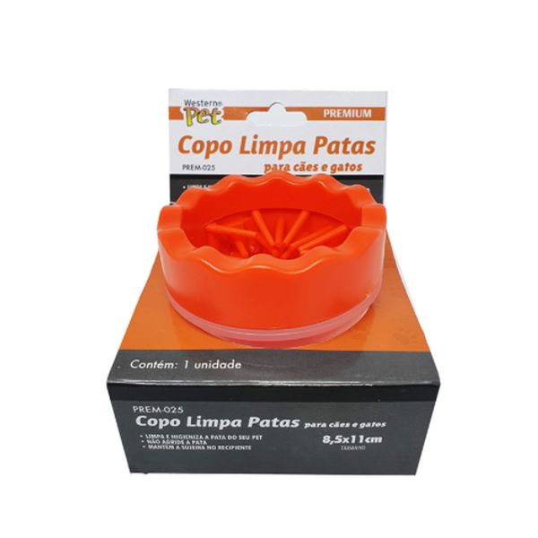 Copo Limpa Patas para Cães Western 9,5X15cm