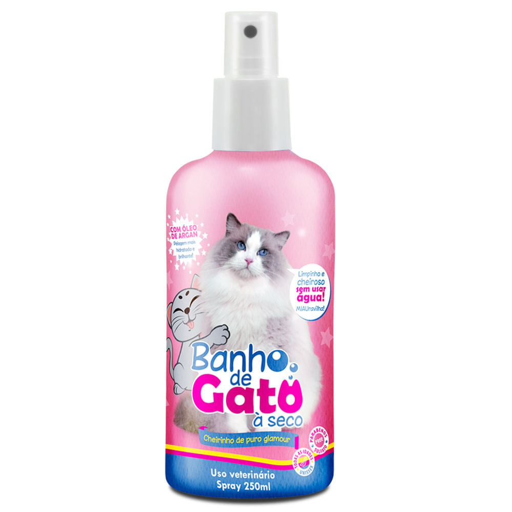 Spray Banho de Gato à Seco Puro Glamour CatMyPet
